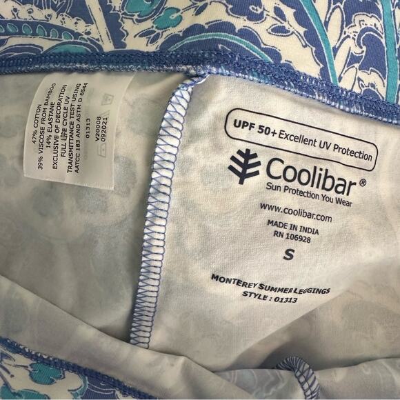 Coolibar Monterey Summer Paisley Legging UFP 50+ Size Small - Picture 6 of 10
